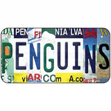 Penguins Strip Art Novelty Metal License Plate Tag 6" x 3" (BP)