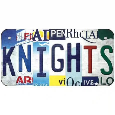 Golden Knights Strip Art Novelty Metal License Plate Tag 6" x 3" (BP)