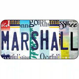 Marshall Strip Art Novelty Metal License Plate Tag 6" x 3" (BP)