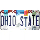 Ohio State Strip Art Novelty Metal License Plate Tag 6" x 3" (BP)