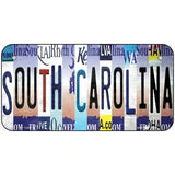 South Carolina Strip Art Novelty Metal License Plate Tag 6" x 3" (BP)