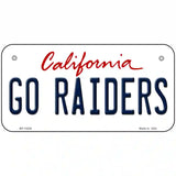 Go Raiders Novelty Metal License Plate Tag 6" x 3" (BP)