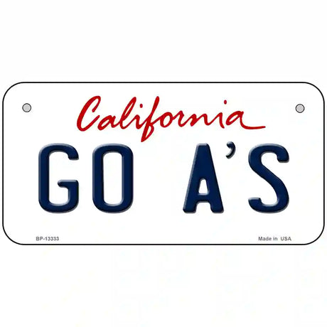 Go Athletics Novelty Metal License Plate Tag 6" x 3" (BP)