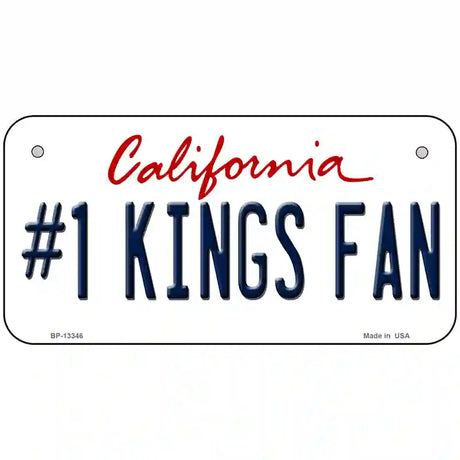 Number 1 Kings Fan Basketball Novelty Metal License Plate Tag 6" x 3" (BP)