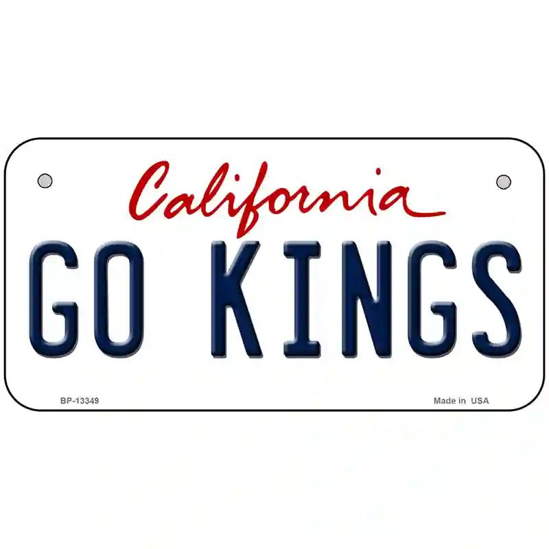 Go Kings California Novelty Metal License Plate Tag 6" x 3" (BP)