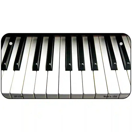 Piano Key board Novelty Metal License Plate 6" x 3" (BP)