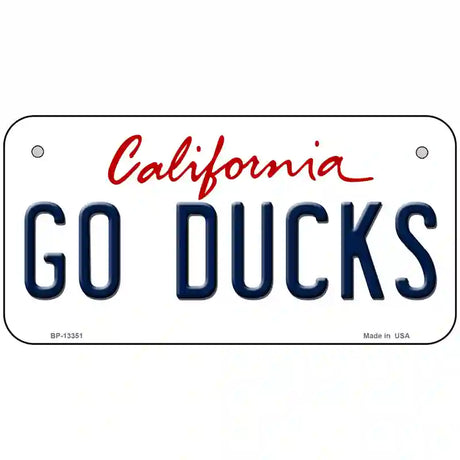 Go Ducks Novelty Metal License Plate Tag 6" x 3" (BP)