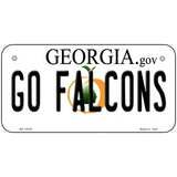 Go Falcons Novelty Metal License Plate Tag 6" x 3" (BP)