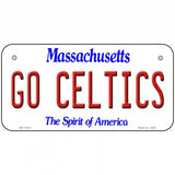 Go Celtics Novelty Metal License Plate Tag 6" x 3" (BP)