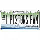 Number 1 Pistons Fan Novelty Metal License Plate Tag 6" x 3" (BP)