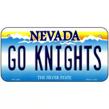 Go Golden Knights Novelty Metal License Plate Tag 6" x 3" (BP)