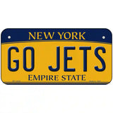 New York Go Jets Novelty Metal License Plate Tag 6" x 3" (BP)