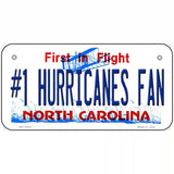 Number 1 Hurricanes Fan Novelty Metal License Plate Tag 6" x 3" (BP)