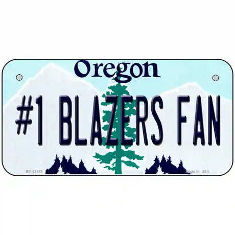 Number 1 Blazers Fan Novelty Metal License Plate Tag 6" x 3" (BP)