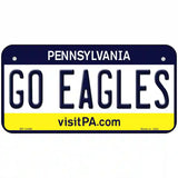 Go Eagles Novelty Metal License Plate Tag 6" x 3" (BP)