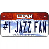 Number 1 Jazz Fan Novelty Metal License Plate Tag 6" x 3" (BP)