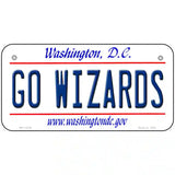 Go Wizards Novelty Metal License Plate Tag 6" x 3" (BP)