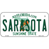 Sarasota Florida Novelty Metal License Plate 6" x 3" (BP)