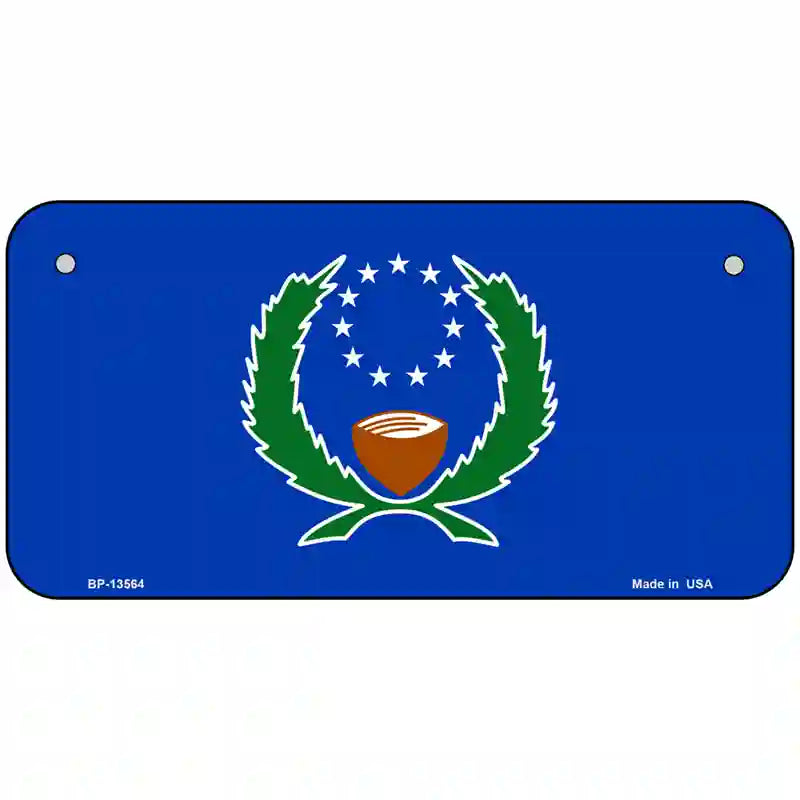 Pohnpei Flag Metal Novelty License Plate 6" x 3" (BP)