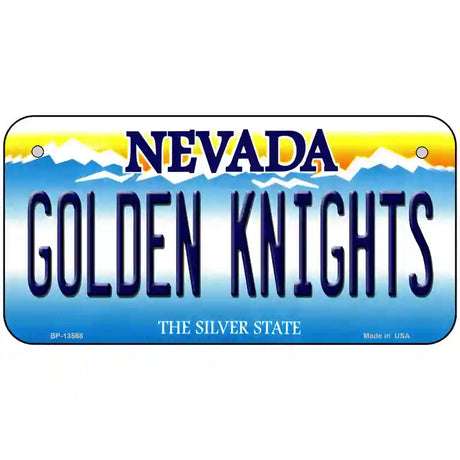 Golden Knights Novelty Metal License Plate Tag 6" x 3" (BP)