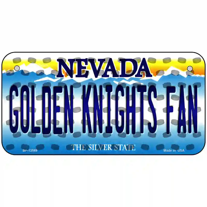 Golden Knights Fan Novelty Metal License Plate Tag 6" x 3" (BP)