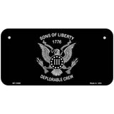 Sons of Liberty 1776 Novelty Metal License Plate Tag 6" x 3" (BP)