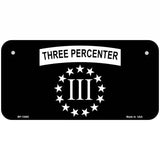 3 Percenter Ring of Stars Novelty Metal License Plate Tag 6" x 3" (BP)