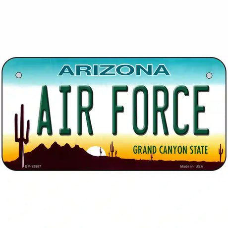 Air Force Arizona Novelty Metal License Plate Tag 6" x 3" (BP)