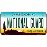 National Guard Arizona Novelty Metal License Plate Tag 6" x 3" (BP)