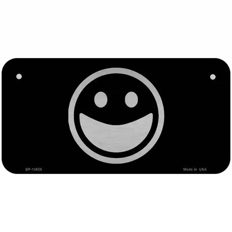 Happy Black Novelty Metal License Plate Tag 6" x 3" (BP)