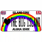 I Heart Big Island Novelty Metal License Plate Tag 6" x 3" (BP)