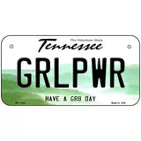 Girl Power Novelty Metal License Plate Tag 6" x 3" (BP)