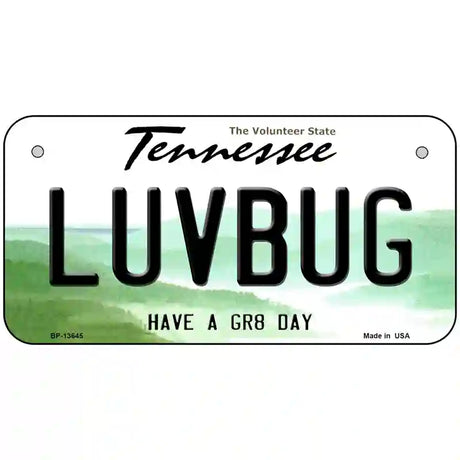 Love Bug Novelty Metal License Plate Tag 6" x 3" (BP)