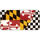 Maryland Racing Flag Novelty Metal License Plate Tag 6" x 3" (BP)