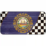 New Hampshire Racing Flag Novelty Metal License Plate Tag 6" x 3" (BP)