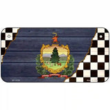 Vermont Racing Flag Novelty Metal License Plate Tag 6" x 3" (BP)