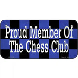 Chess Club Member Novelty Metal License Plate Tag 6" x 3" (BP)