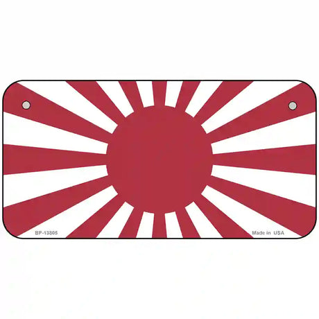 Rising Sun Japan Novelty Metal License Plate Tag 6" x 3" (BP)