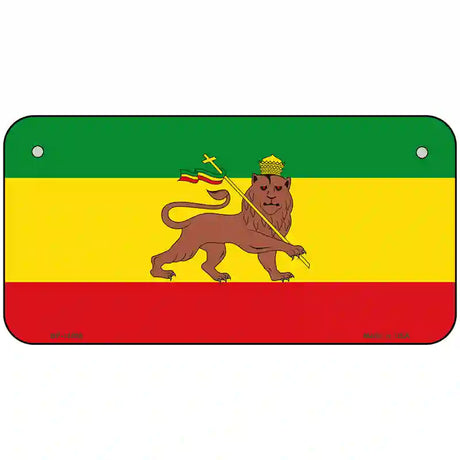 Ethiopia Flag Novelty Metal License Plate Tag 6" x 3" (BP)