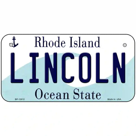 Lincoln Rhode Island License Plate Novelty License Plate 6" x 3" (BP)