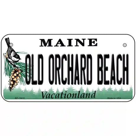 Old Orchard Beach Maine Novelty Metal License Plate Tag 6" x 3" (BP)