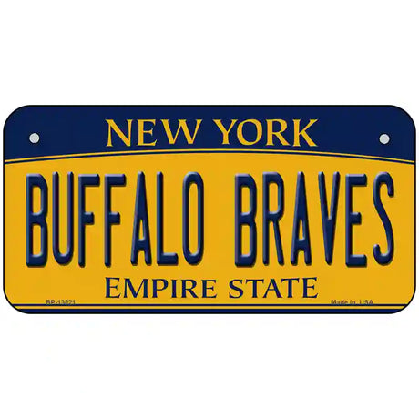 Buffalo Braves New York Novelty Metal License Plate Tag 6" x 3" (BP)