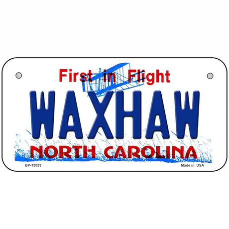 Waxhaw North Carolina Novelty Metal License Plate Tag 6" x 3" (BP)