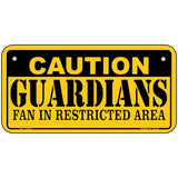 Caution Guardians Novelty Metal License Plate Tag 6" x 3" (BP)