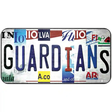 Guardians Strip Art Novelty Metal License Plate Tag 6" x 3" (BP)