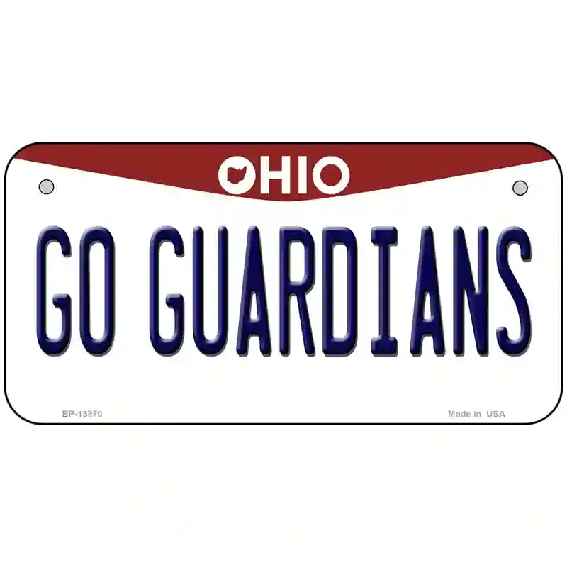 Go Guardians Ohio Novelty Metal License Plate Tag 6" x 3" (BP)