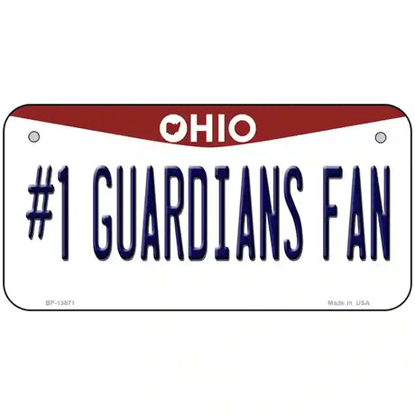 Number 1 Guardians Fan Ohio Novelty Metal License Plate Tag 6" x 3" (BP)