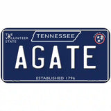 Agate Tennessee Blue Novelty Metal License Plate Tag 6" x 3" (BP)