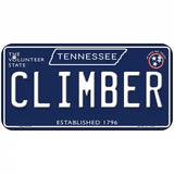 Climber Tennessee Blue Novelty Metal License Plate Tag 6" x 3" (BP)