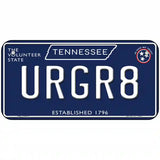 URGR8 Tennessee Blue Novelty Metal License Plate Tag 6" x 3" (BP)